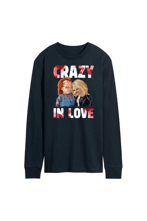 - Halloween - Valentine's Day - Crazy In Love - Men's Long Sleeve T-Shirt