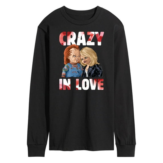 Chucky - Halloween - Valentine's Day - Crazy In Love - Men's Long Sleeve T-Shirt