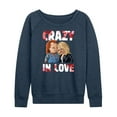 thumbnail image 1 of Chucky - Halloween - Valentine's Day - Crazy In Love - Women's Lightweight French Terry Long Sleeve Shirt, 1 of 4