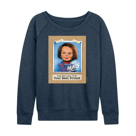 Chucky - Voted Most Likely Your Best Friend - Women's Lightweight French Terry Long Sleeve Shirt