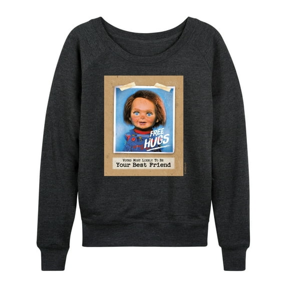 Chucky - Voted Most Likely Your Best Friend - Women's Lightweight French Terry Long Sleeve Shirt