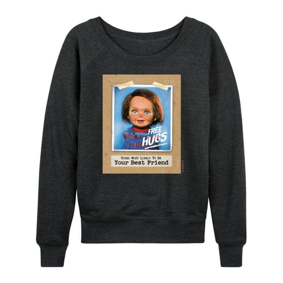 Chucky - Voted Most Likely Your Best Friend - Women's Lightweight French Terry Long Sleeve Shirt