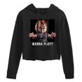 thumbnail image 1 of Chucky - Wanna Play - Juniors Cropped Pullover Hoodie, 1 of 4