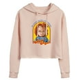 thumbnail image 1 of Chucky - Halloween - Wants You For A Best Friend - Juniors Cropped Pullover Hoodie, 1 of 4