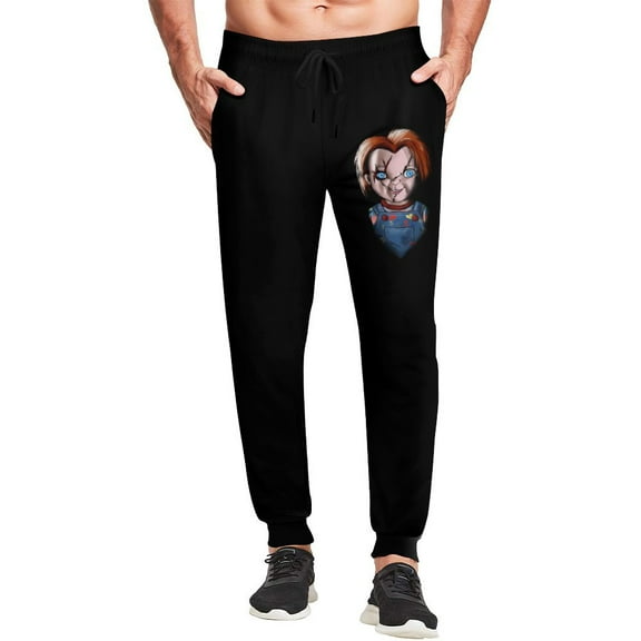Chucky Horror Mens Sweatpants Joggers Pants Trousers 3D Novelty Casual Sweatpants With Drawstring Closed Bottom