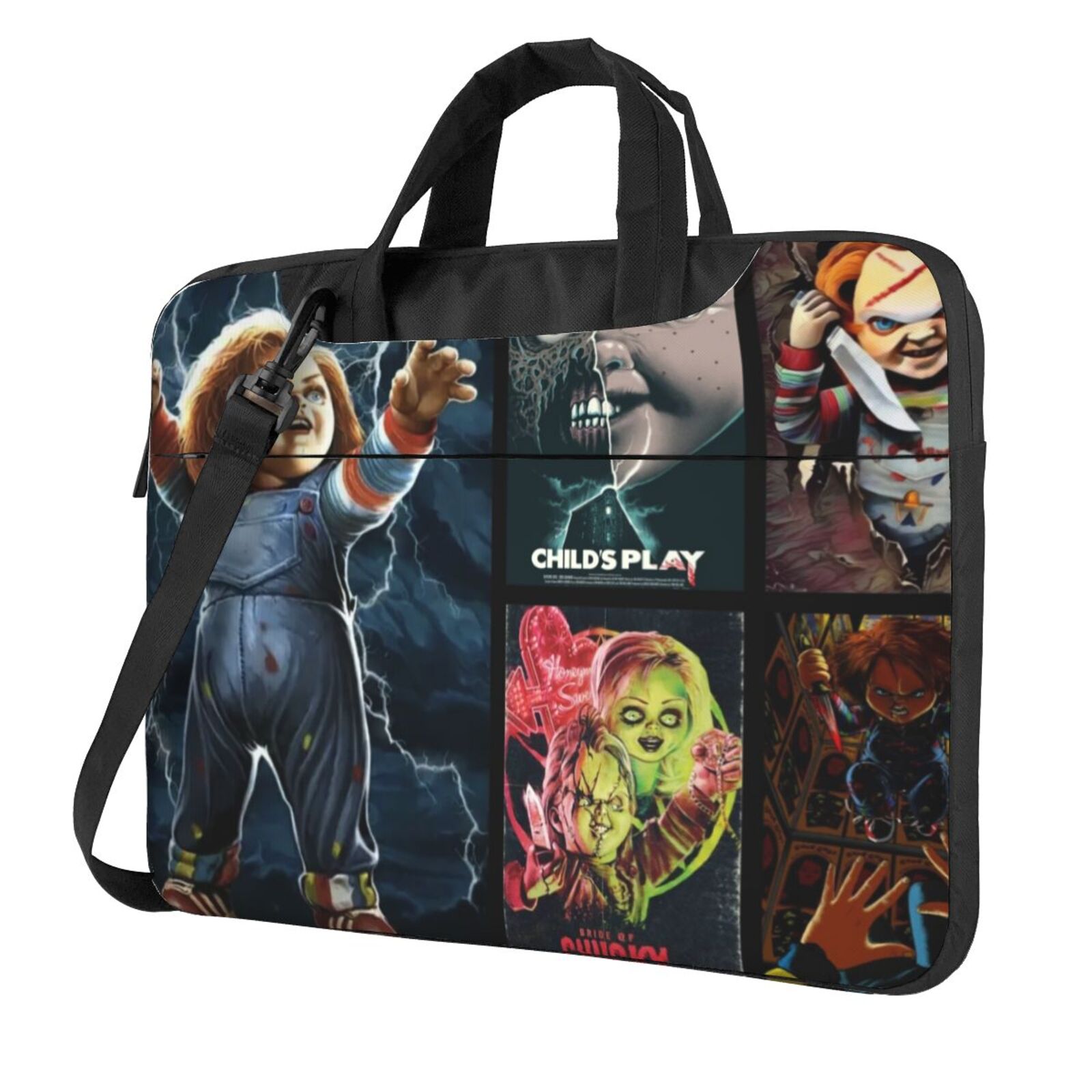 Chucky Customize Computer Case Chucky Horror Movie Child's Play Laptop Bag Portable Shoulder Laptop ...