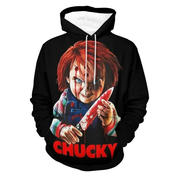 Chucky Horror Movie Hoodie Casual Coat for Men Women Hooded Sweatshirt Soft Lightweight Sweater Tops S