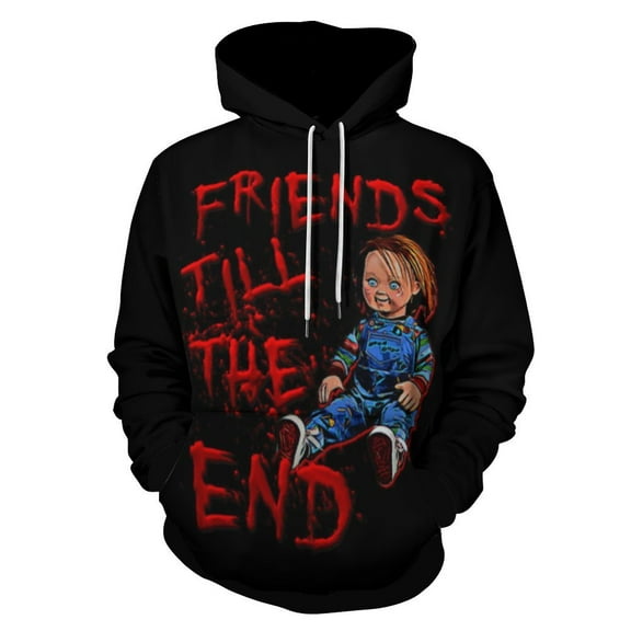 Chucky Horror Movie Unisex Sweatshirts Fashion Sweater for Men Women Pullover Hoodie Graphic Print Activewear Jacket Tops S