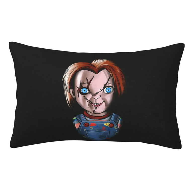 Chucky Horror Pillowcase Decor Cushion Pillow Covers With Hidden Zipper For Sofa Bed Dorm Car Couch Pillow Case 14 x20