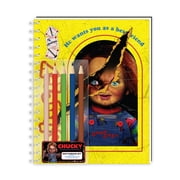 Chucky Horror Sketch Book with 5 Colored Pencils