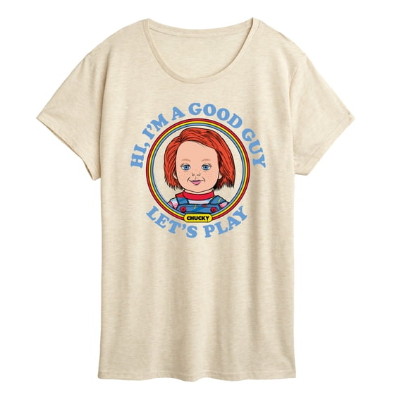 Chucky - I'm a Good Guy Lets Play- Womens Short Sleeve Graphic T-Shirt