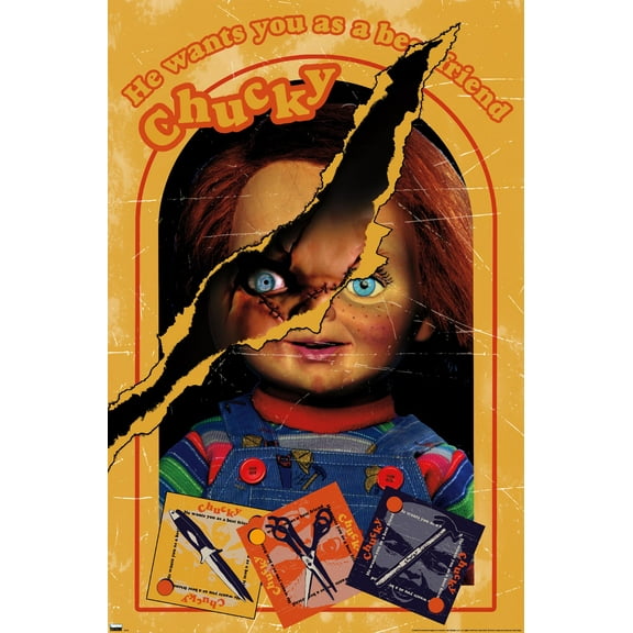 Chucky: Let's Be Friends - Box Wall Poster, 22.375" x 34"