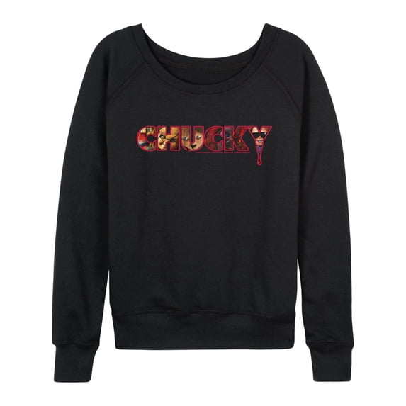 Chucky - Logo - Women's French Terry Long Sleeve Pullover