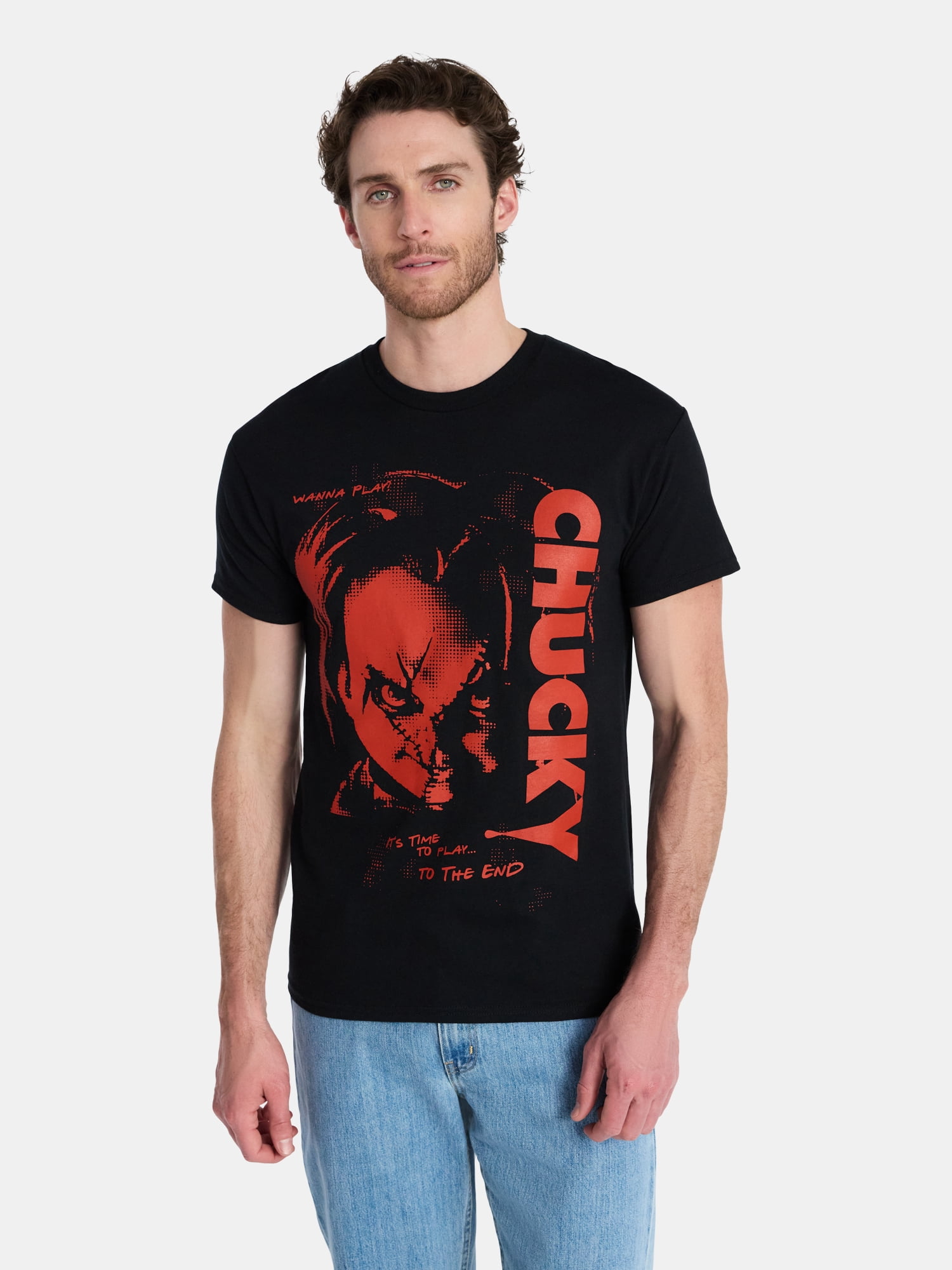 Chucky Men's & Big Men's Cotton Graphic Tee, Sizes S-3XL - Walmart.com