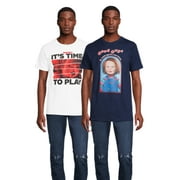 Chucky Mens & Big Mens Graphic Tee Shirts, 2-Pack, S-3XL