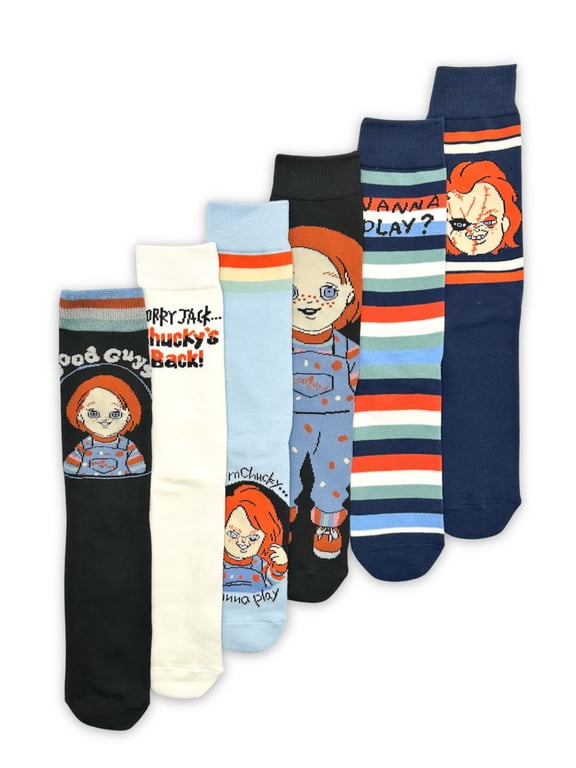 Men's Casual Crew Socks, 6-Pack, Size 8-12