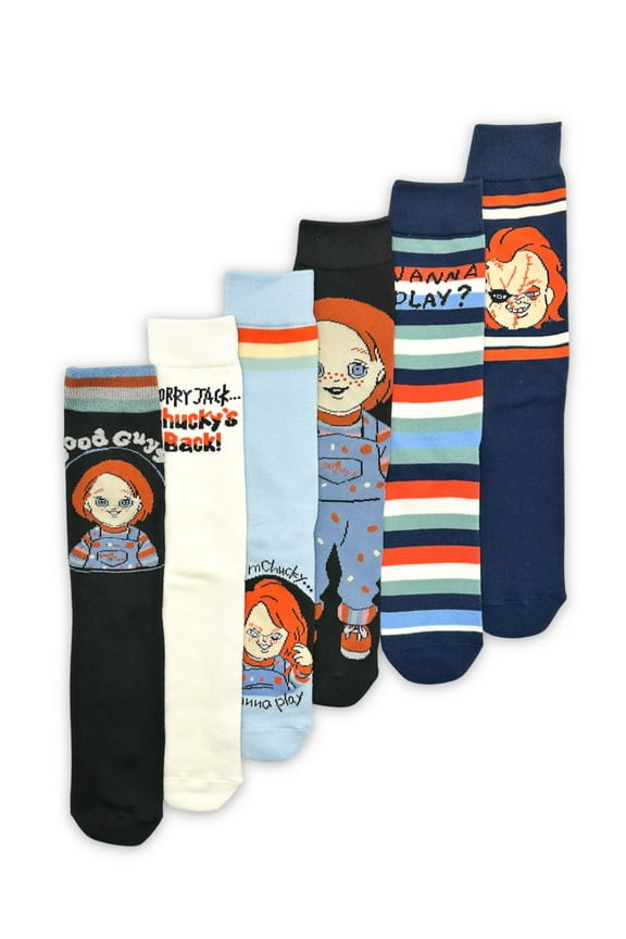 Men's Casual Crew Socks, 6-Pack, Size 8-12