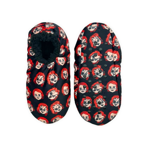 Chucky Men's Fuzzy Babba Slipper Socks, 1-Pack, Sizes M/L & L/XL