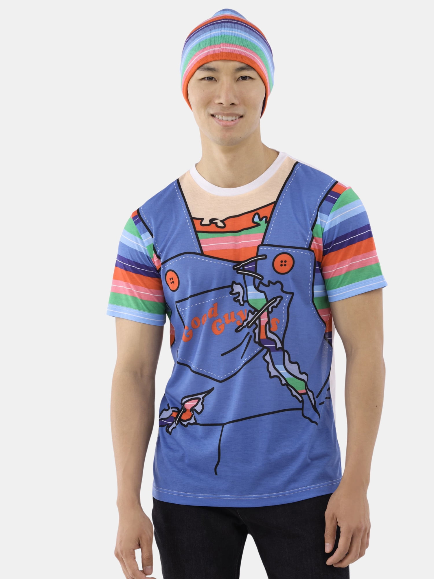 Chucky Men's Halloween Graphic Costume Tee with Short Sleeves, Sizes XS-3XL