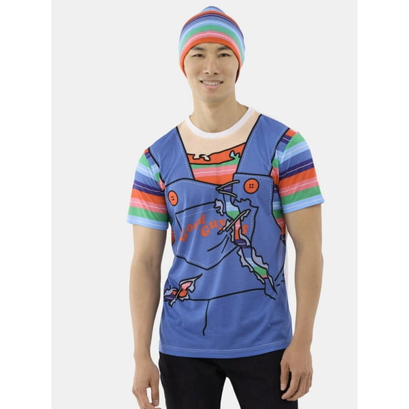 Chucky Men's Halloween Graphic Costume Tee with Short Sleeves, Sizes XS-3XL