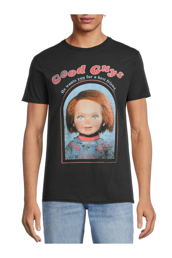 Men's and Big Men's Good Guys Graphic T-Shirt with Short Sleeves