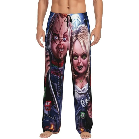Chucky Mens Pajama Pants Ultra Soft Comfy Lounge Sleep Pants Print Loose Casual Bottoms Loungewear