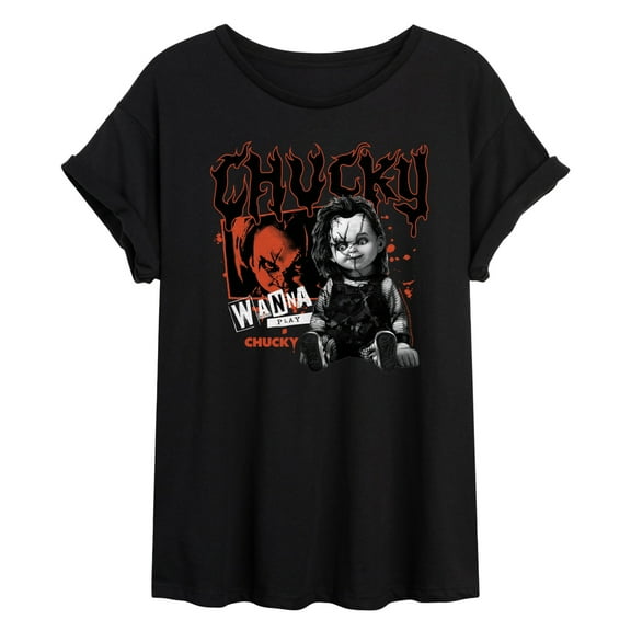 Chucky - Metal Chucky - Women's Oversized Graphic T-Shirt