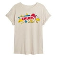 thumbnail image 1 of Chucky - Movie Icons - Juniors Oversized Graphic T-Shirt, 1 of 4
