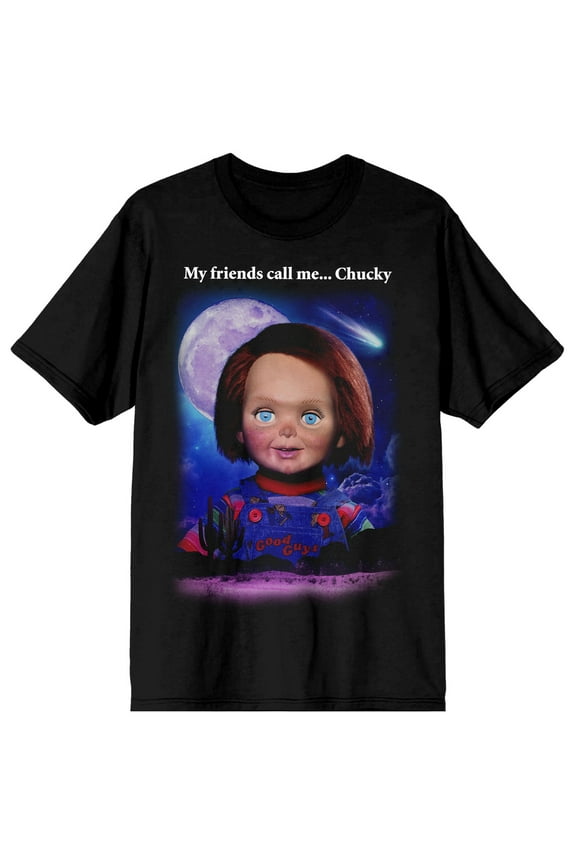 Chucky My Friends Call Me Chucky Women's Black T-shirt-6XL
