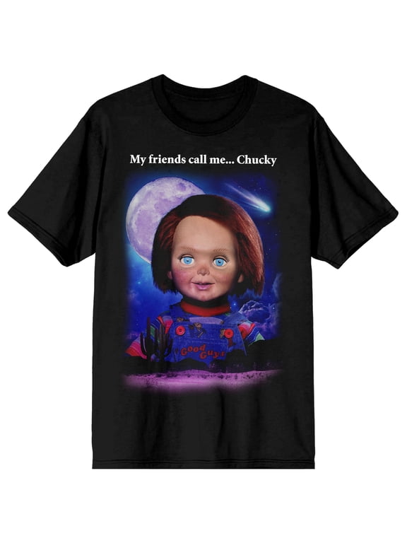 Chucky My Friends Call Me Chucky Women's Black T-shirt-XXL