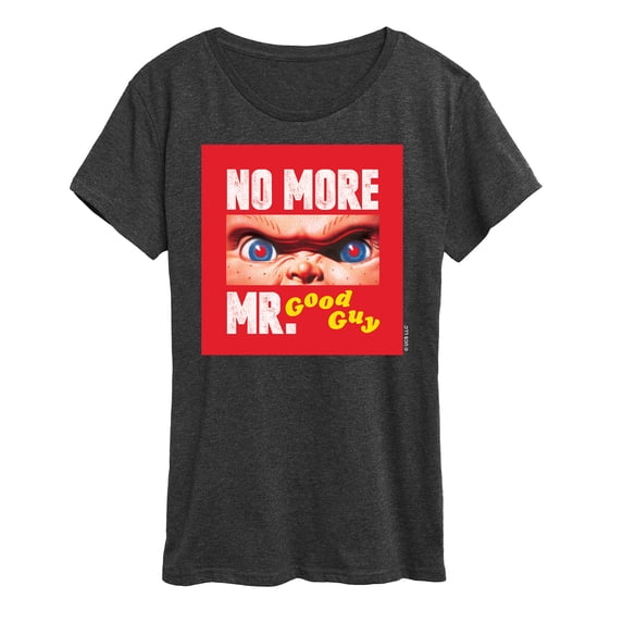 Chucky - No More Mr Good Guy - Womens Short Sleeve Graphic T-Shirt