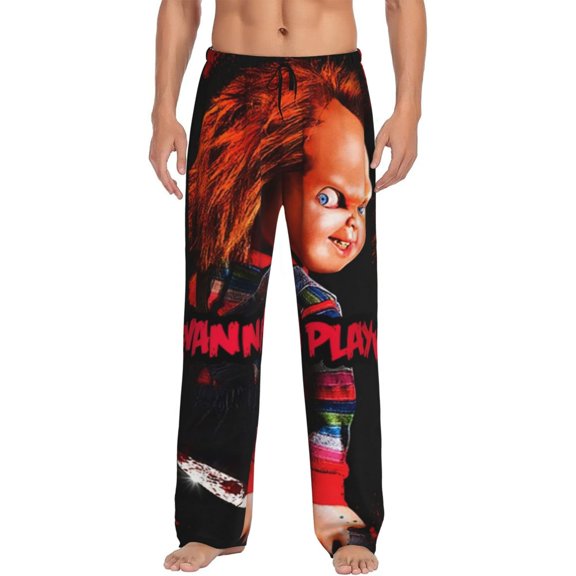 Chucky Pajama Pants for Men Women Casual Lounge Pants Soft Pajama Bottoms with Pockets Drawstring Sweatpants Medium