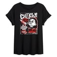 thumbnail image 1 of Chucky - Punk Chucky - Women's Oversized Graphic T-Shirt, 1 of 5