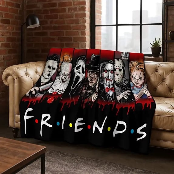 Chucky Slasher Movie Sherpa Blanket, Iconic Doll Character Print ...
