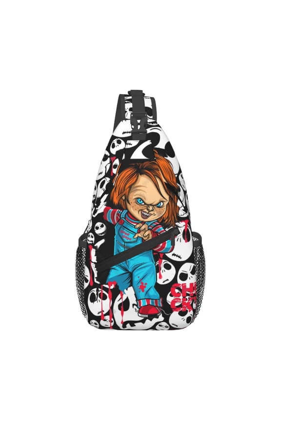 Chucky Sling Bag Crossbody Sling Backpack Chest Bag Daypack Purses Shoulder Bag For Women Men Travel Hiking