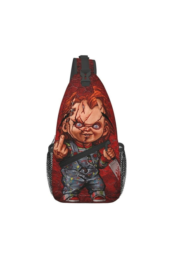Chucky Sling Bag Crossbody Sling Backpack Chest Bag Daypack Purses Shoulder Bag For Women Men Travel Hiking