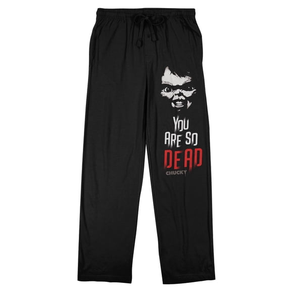 Chucky So Dead Men's Black Sleep Pajama Pants-Large