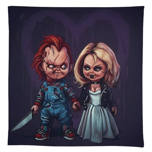 Chucky Tablecloth, Washable Reusable Rectangular Tablecloth Table Cover for Birthday Celebrations And Events, Birthday Party Decorations 55"x55"