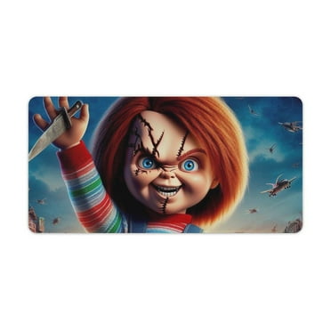 Chucky The Doll Extended Gaming Mouse Pad No-sliped Large Desk Mat Stitched Edge Keyboard Mat Mousepad