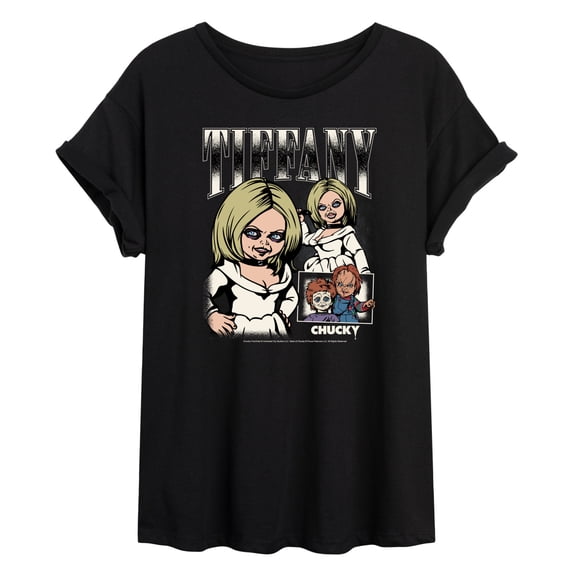 Chucky - Tiffany Doll - Juniors Oversized Graphic T-Shirt