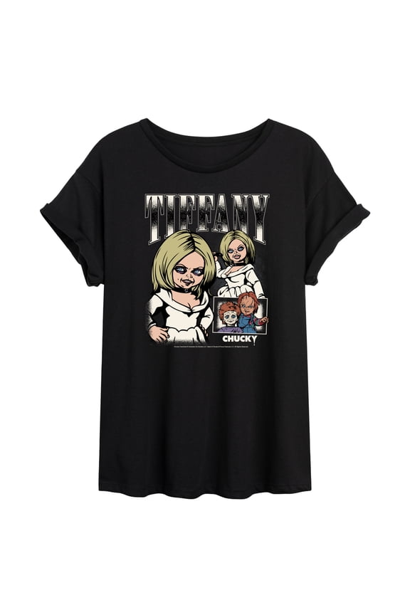 - Tiffany Doll - Juniors Oversized Graphic T-Shirt
