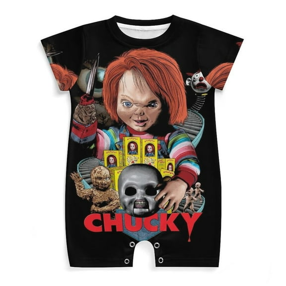 Chucky Unisex Baby Boy Girl Jumpsuit Romper Bodysuit Playsuit One Piece Outfit Clothes 0-3M
