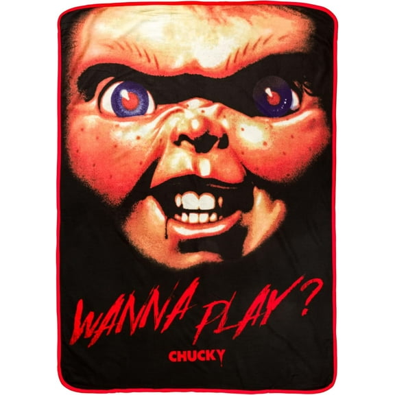 Chucky Wanna Play 45" x 60" Fleece Throw Blanket