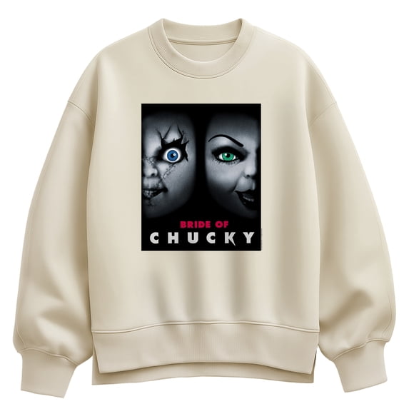 Chucky - We'll Be Watching & Waiting - Women's Oversized Fleece Crew Sweatshirt