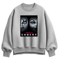 thumbnail image 1 of Chucky - We'll Be Watching & Waiting - Women's Oversized Fleece Crew Sweatshirt, 1 of 3