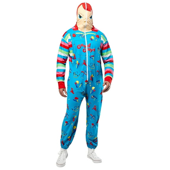 Chucky Zipsters Mask-Up Costume for Adults by Rubies, Men's XL