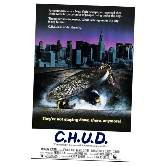 Chud C.H.U.D. Movie poster 12x16 Print on Metal Sign 12in x 16in Square Adults Best Posters