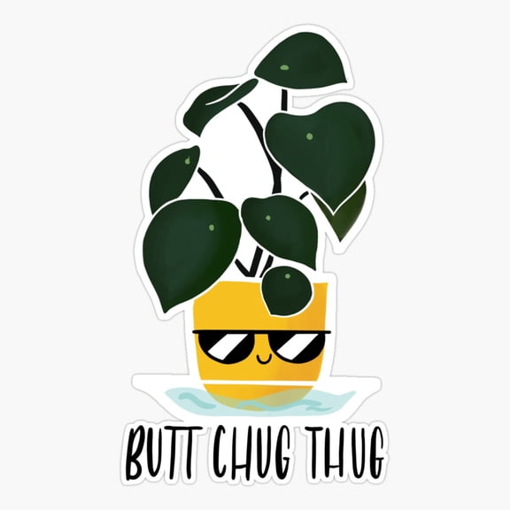 Chug Thug Bold Beverage Quote Sticker