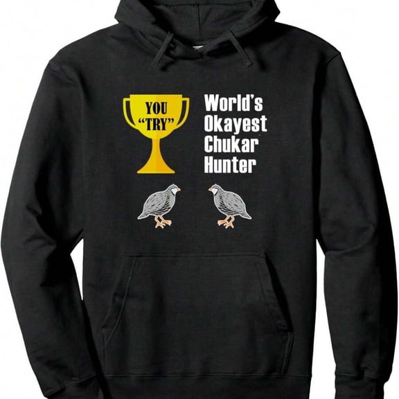 Chukar Hunting Hoodie Men's Soft And Stylish Street-Inspired Pullover Hoodie, Adjustable Drawstring And Front Pockets, Perfect For All Seasons - Perfect For Everyday Wear And Casual Travel
