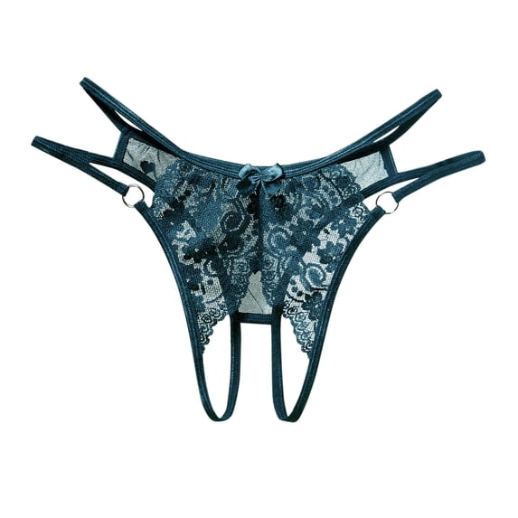 CNJKEHIUV Women's Panties Women Underwear Thongs Lace Bikini Panties G String Thong Stretch Ladie Brief Thong